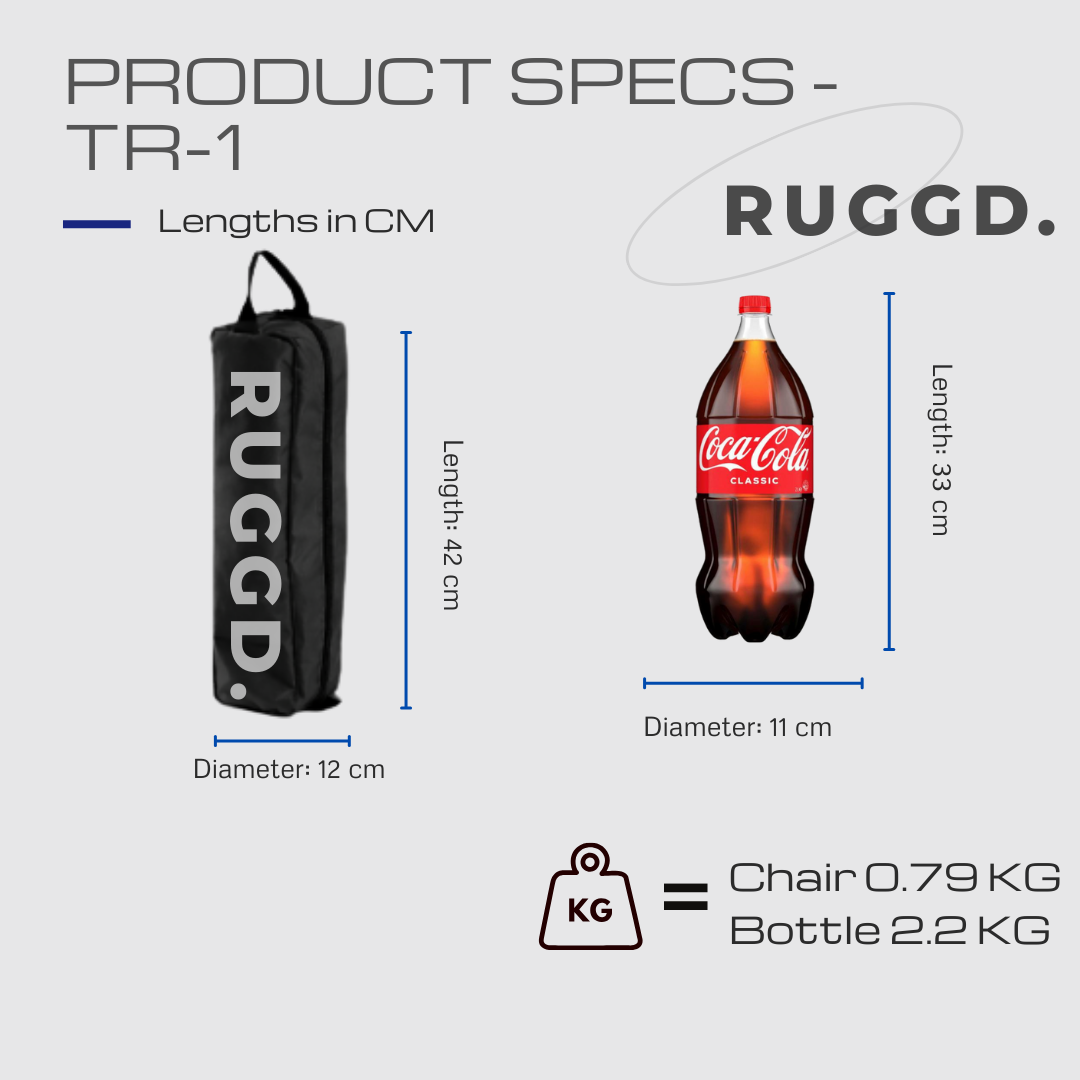 TR-1 Pocket Table (Portable Foldable Outdoor Table with Double Cup)